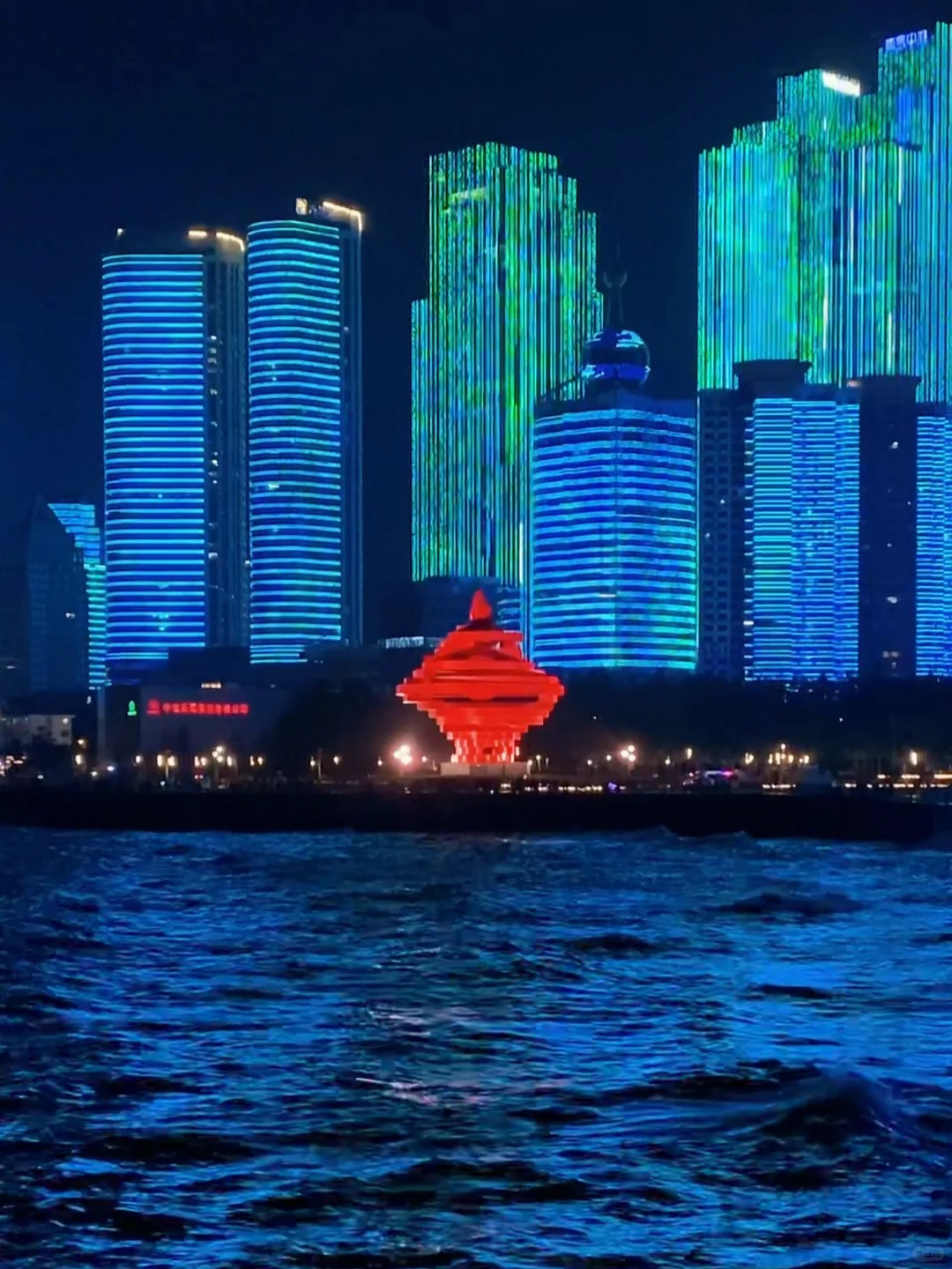 五四广场 五月的风 夜景风景照